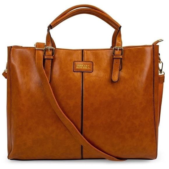 Badgley Mischa Tote Weekender Rustic vegan leather crossbody travel bag luggage - Picture 1 of 14